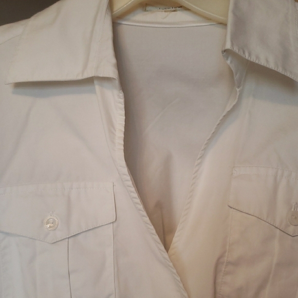 NEW,ELEGANT,Tyler Boe White Wrap Blouse - Picture 2 of 15